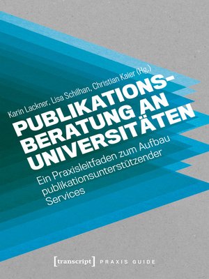 cover image of Publikationsberatung an Universitäten